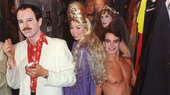 Backstage of Vampire Lesbians of Sodom at the Limbo Lounge, 1984